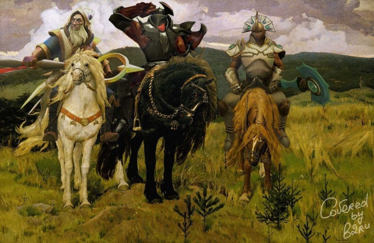 Картина Васнецова богатыри