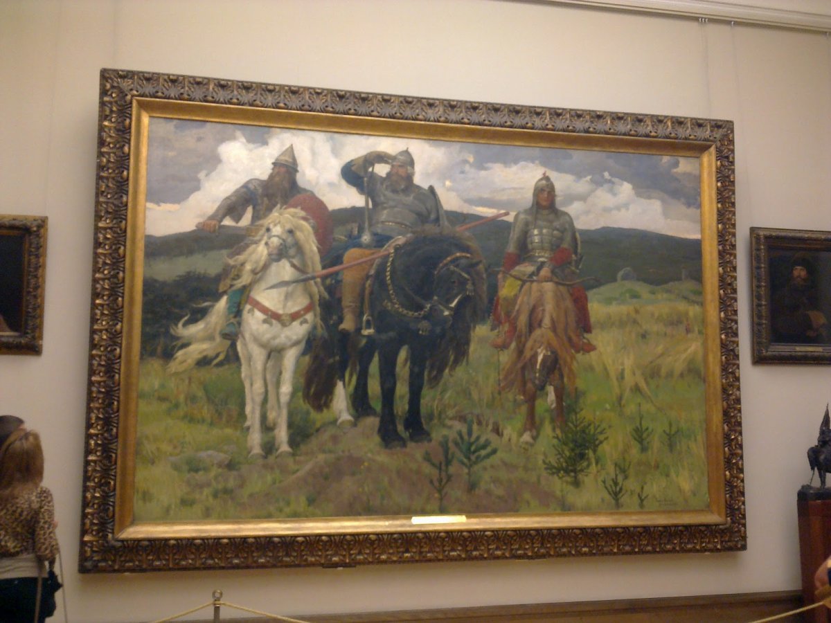 Васнецов богатыри Третьяковская галерея
