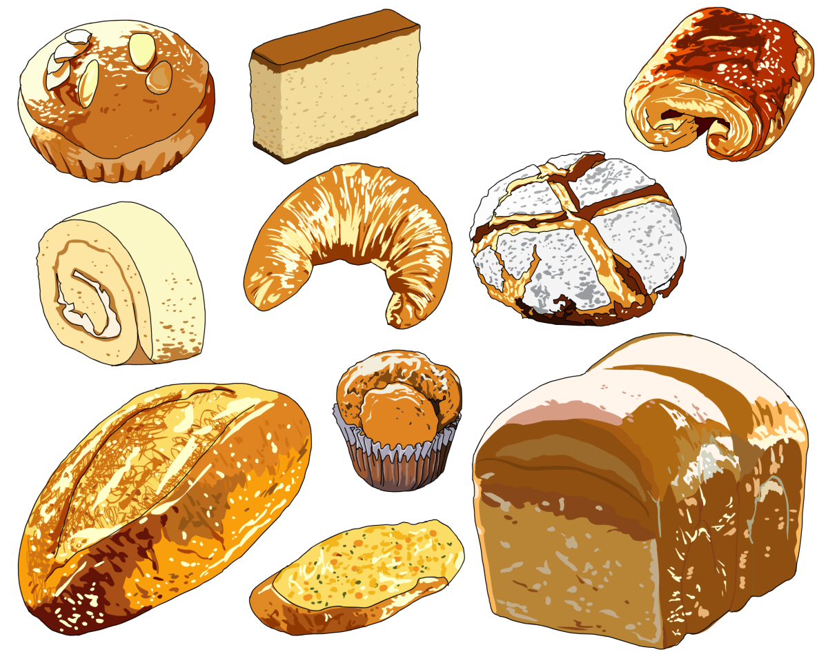 Рисование хлебобулочные изделия