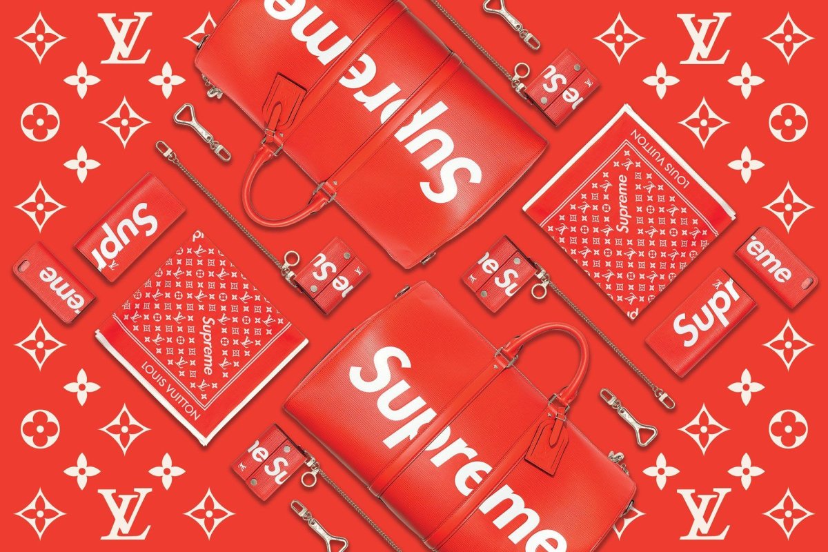Supreme x Louis Vuitton узор