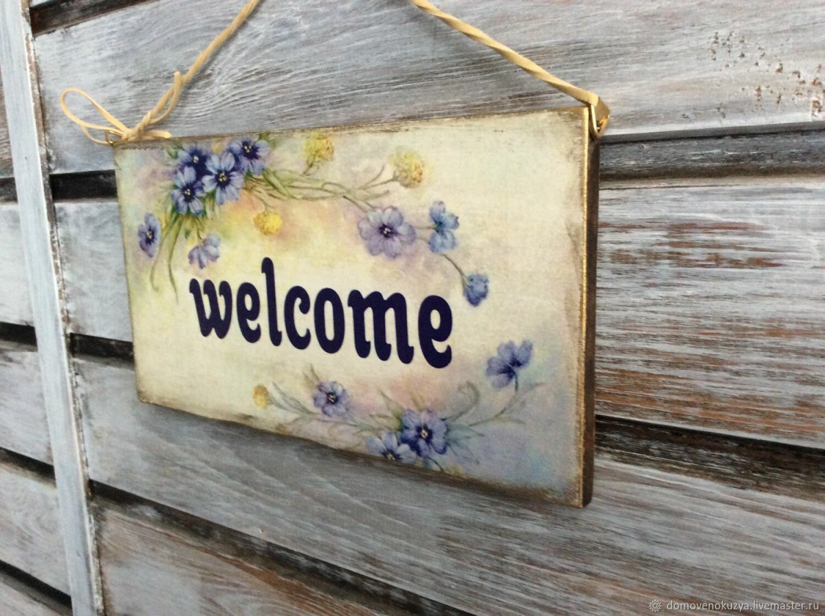 Рисунки на дверях добро пожаловать