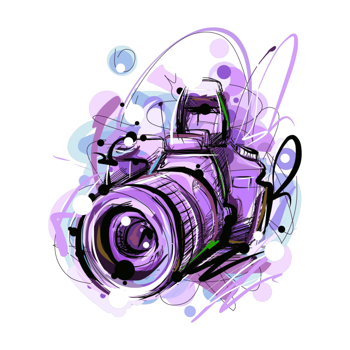 Нарисованный фотоаппарат