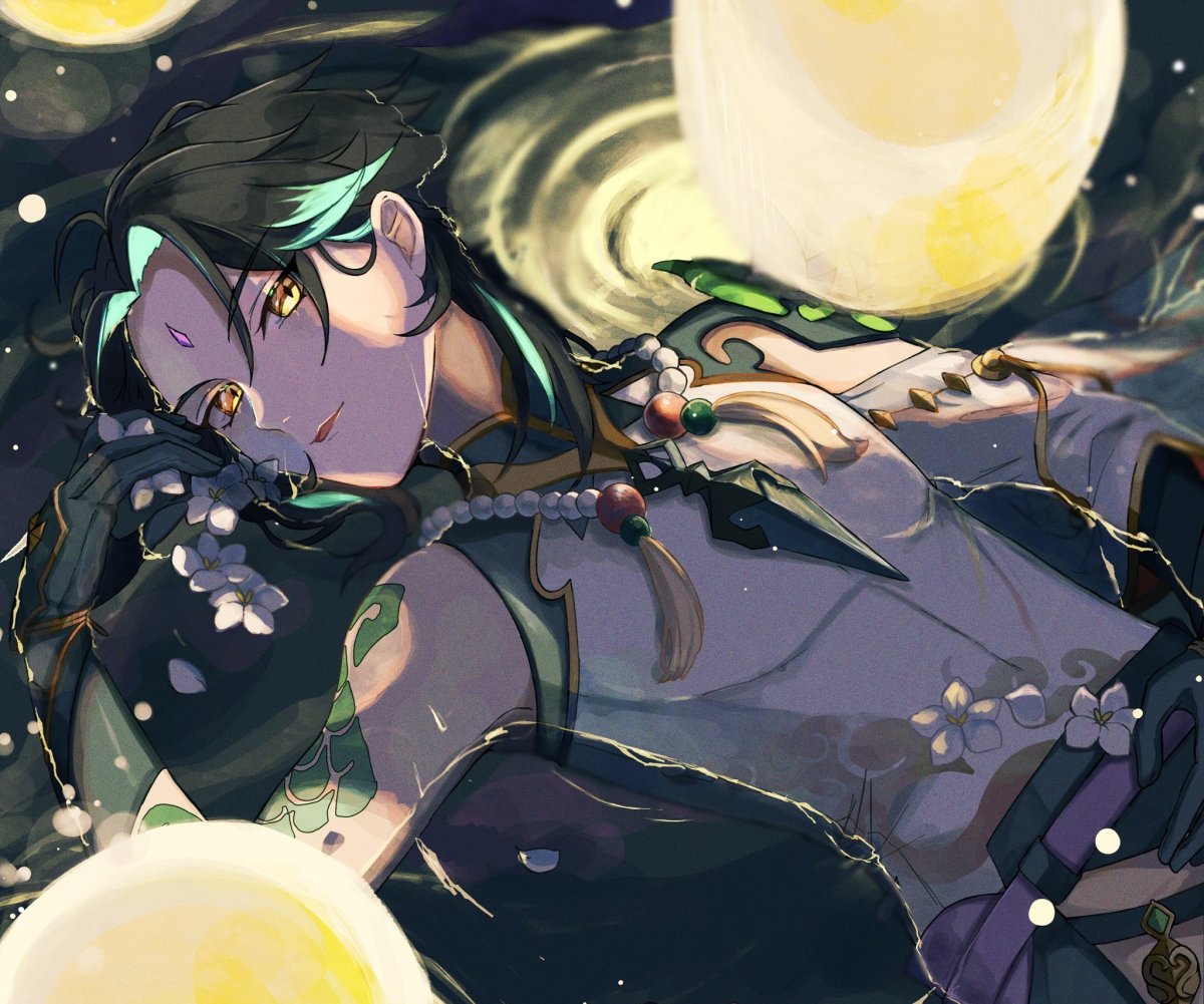 Сяо Геншин арт 18