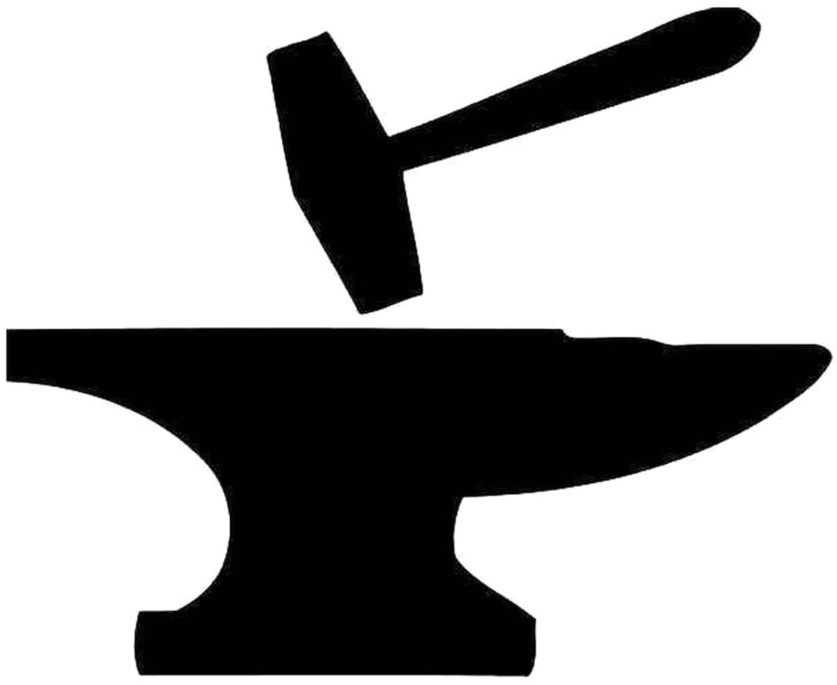 Молот и наковальня вектор