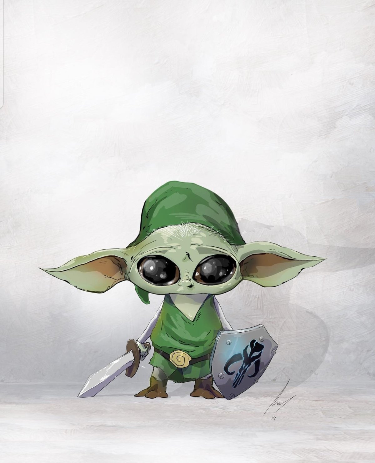 Мандалорец и малыш йода