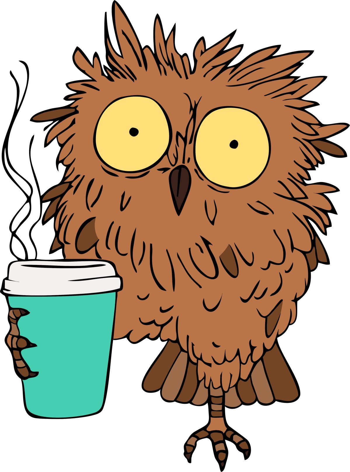 Сова с дергающимся глазом