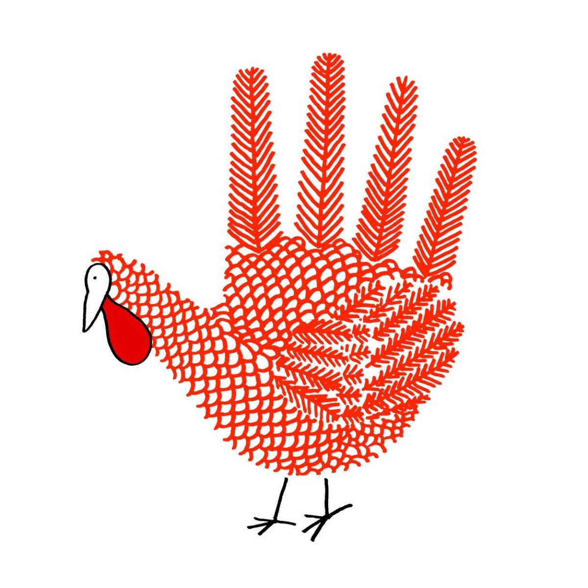 Иллюстрация индюк высокое качество