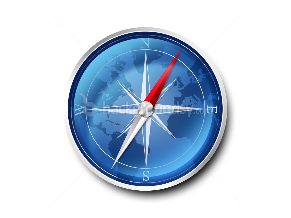 Компас на прозрачном фоне