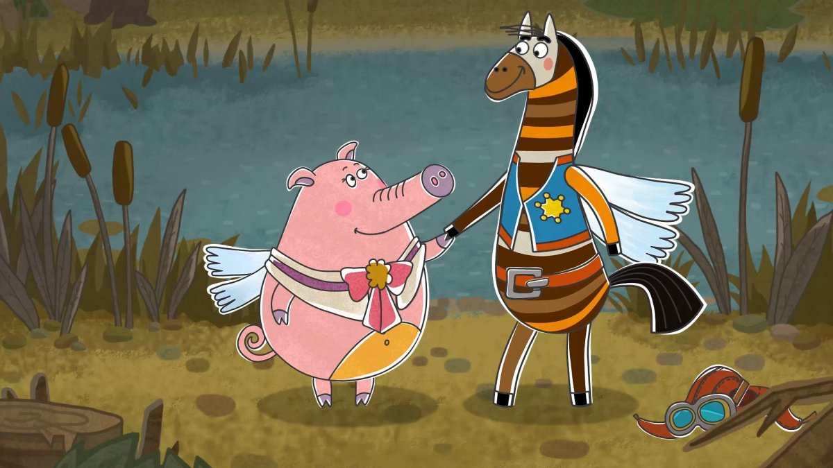 Герои мультика летающие звери