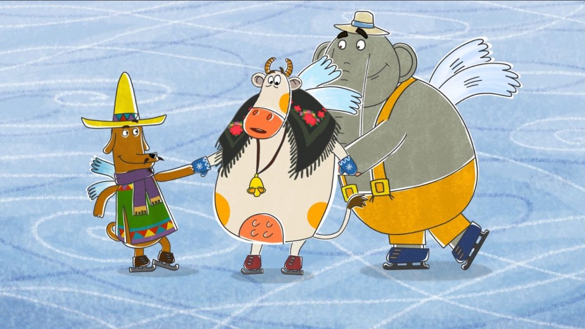 Герои мультика летающие звери