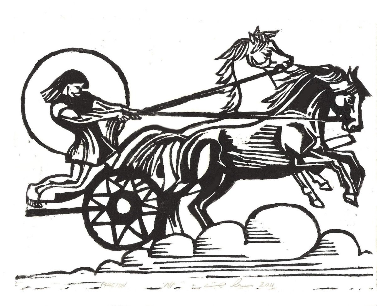 Упряжка лошадей вектор