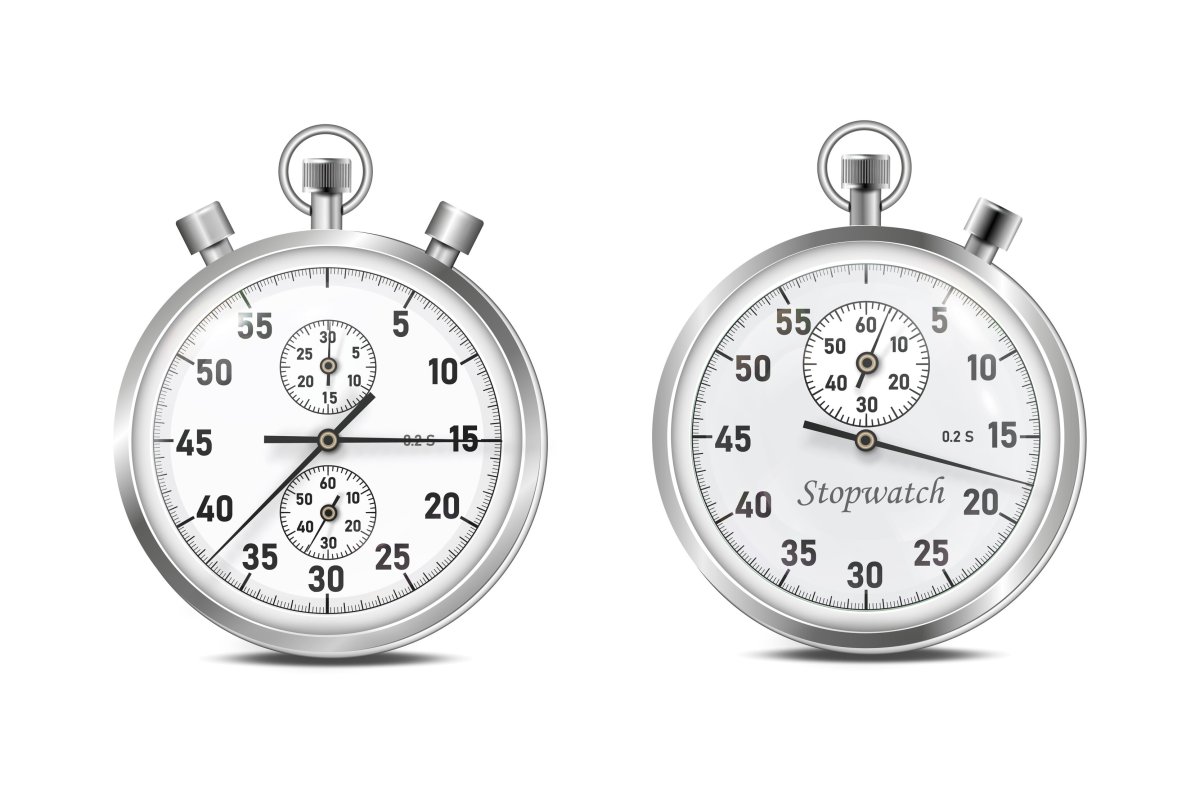 Секундомер рисованный