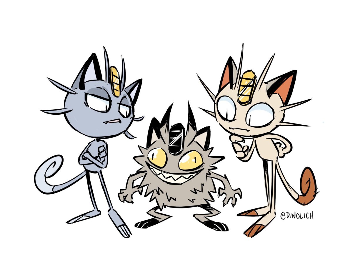 Пикачу и Мяут