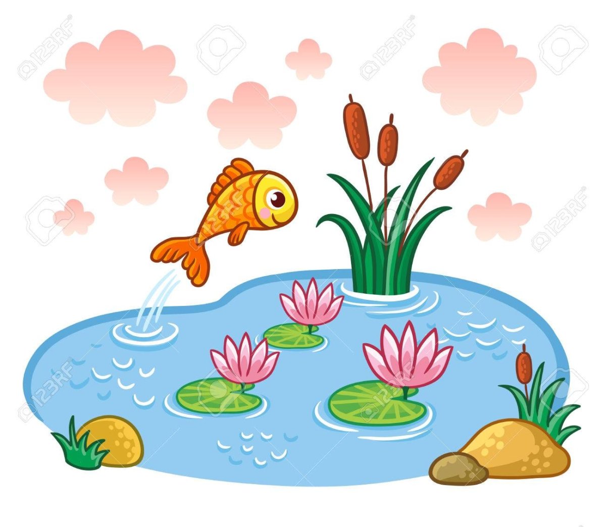 Пруд с рыбками для детей