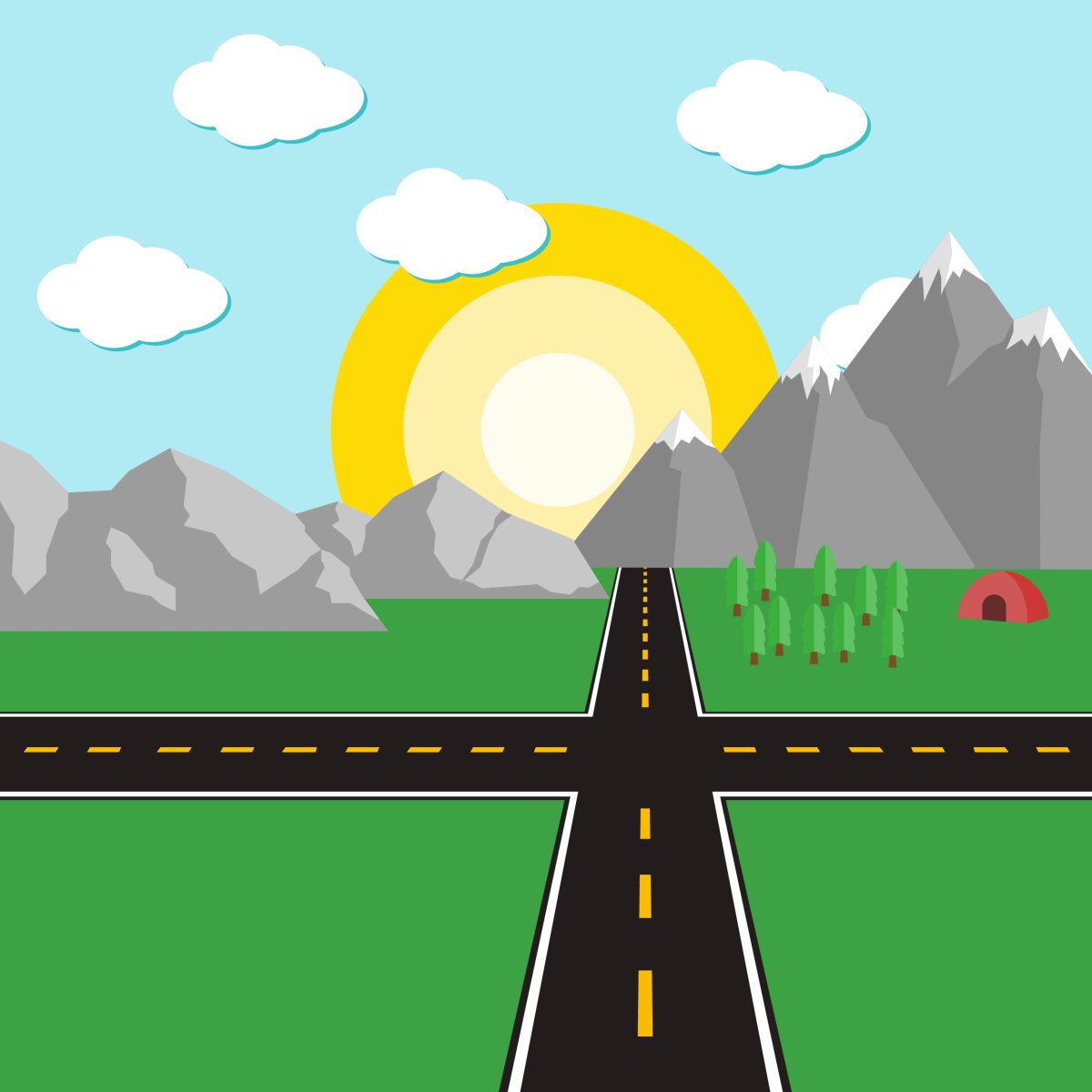 Мультяшные дороги