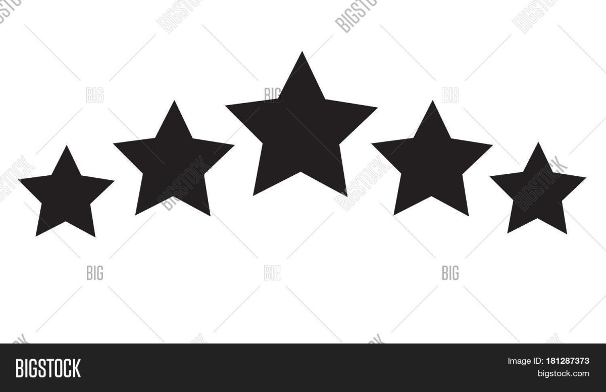 5 Звезд вектор