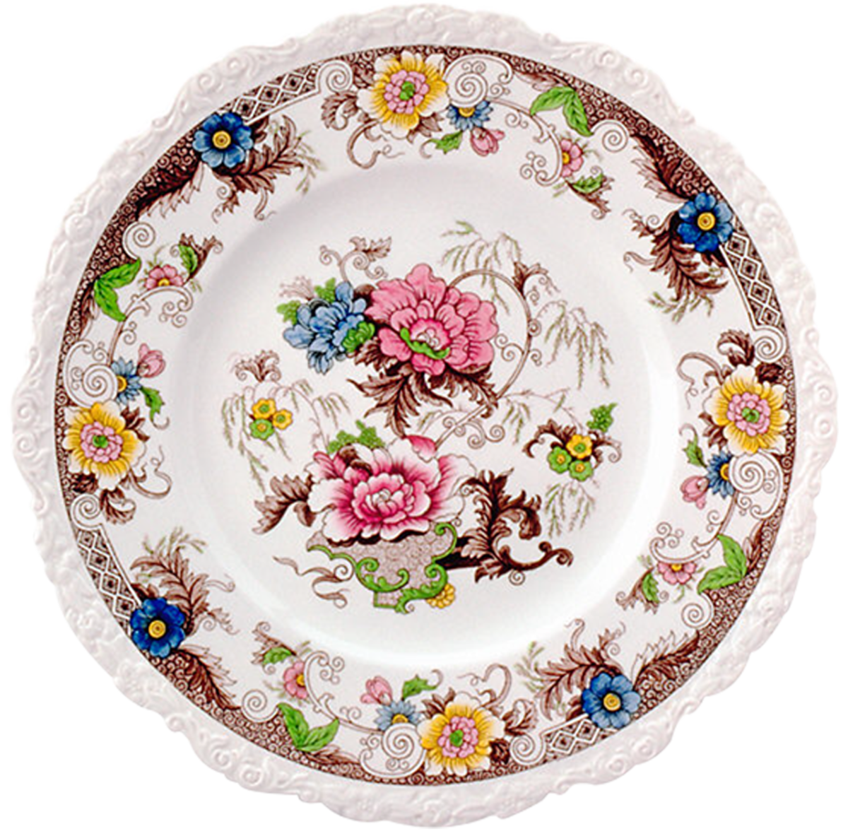 Тарелочка на прозрачном фоне