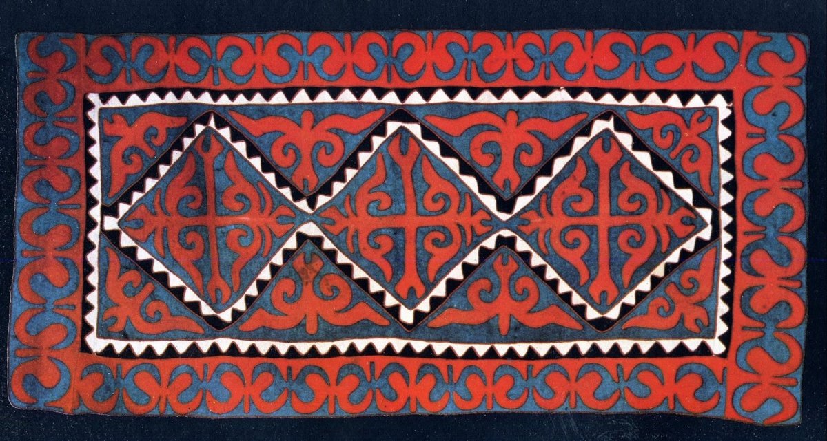 Ингушский орнамент вектор