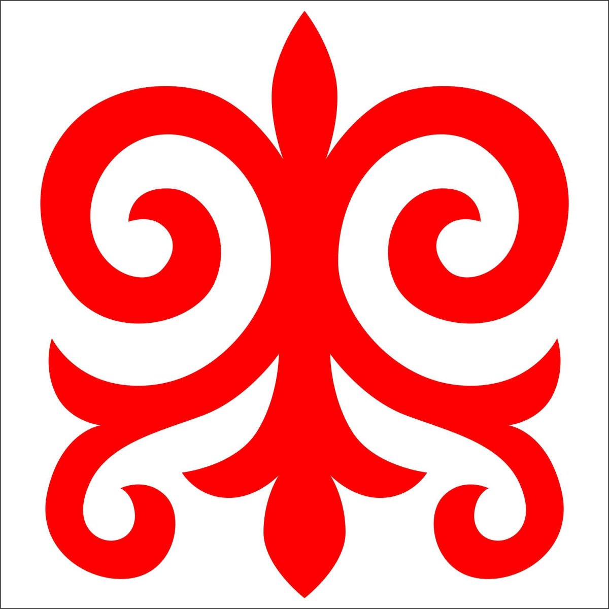 Раскраска казахский орнамент полоса