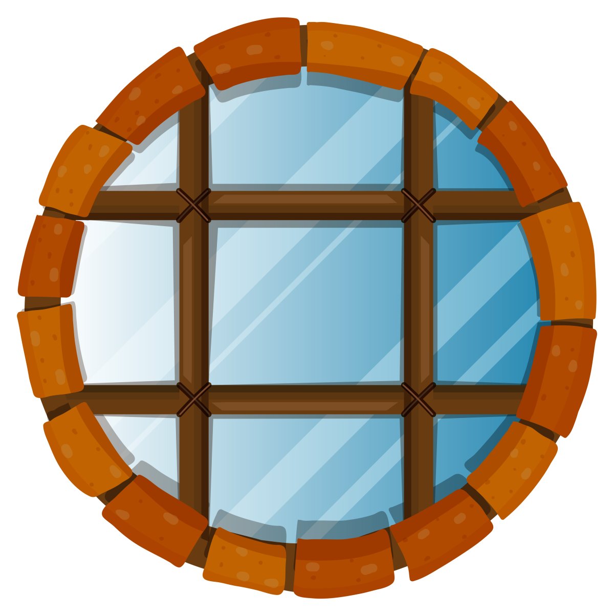 Окно поезда вектор