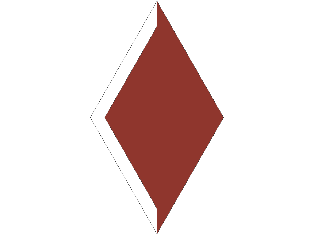 Ромб на белом фоне