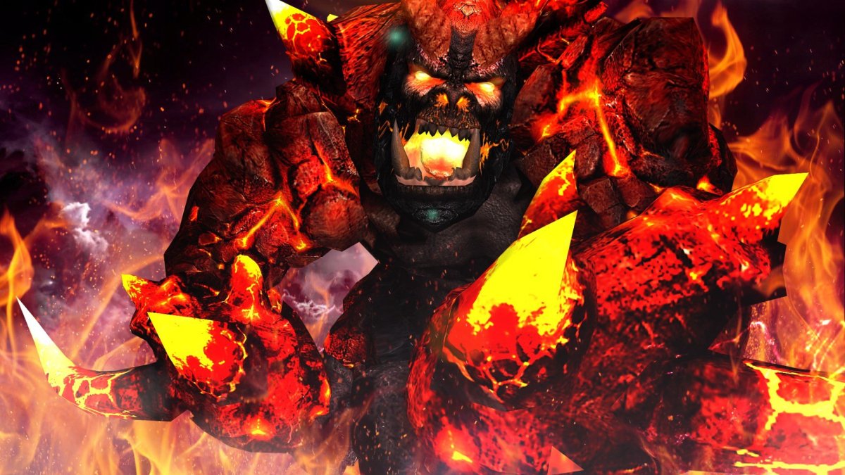 Адский босс фон