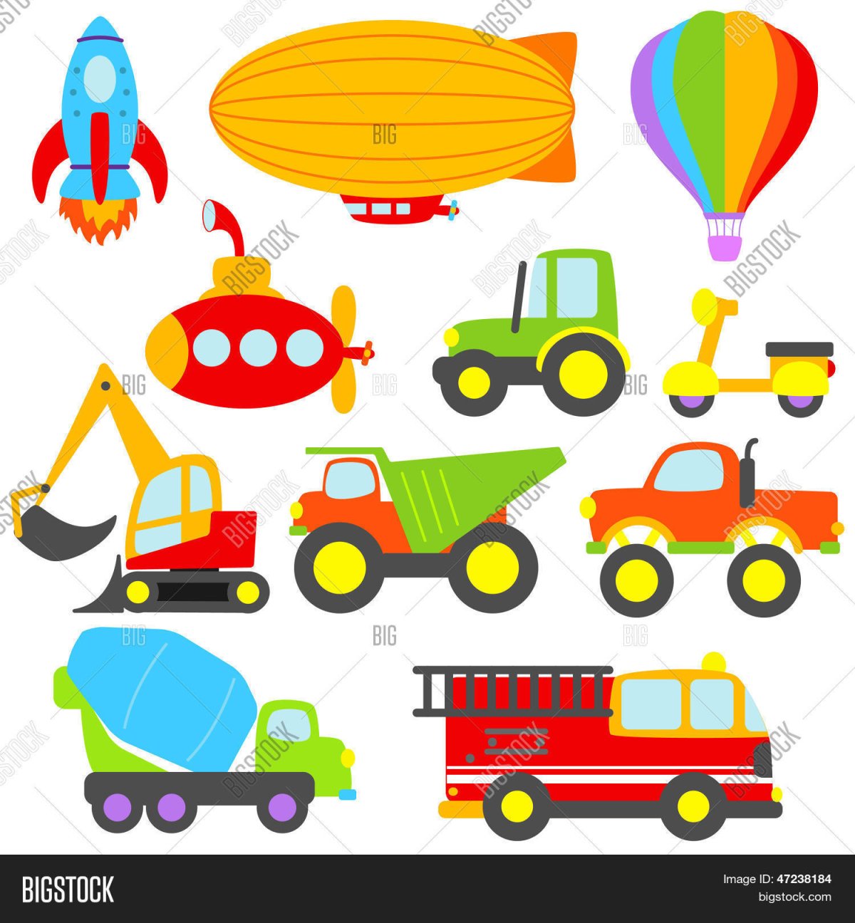 Транспорт для путешествий для детей