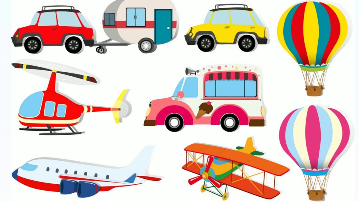 Распечатать и красить виды транспорта