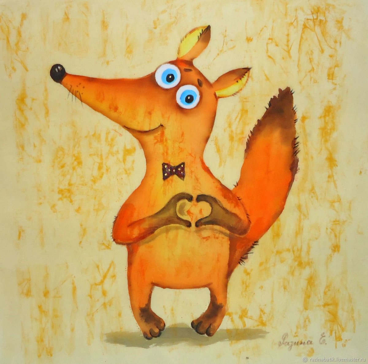 Милые лисички мультяшные