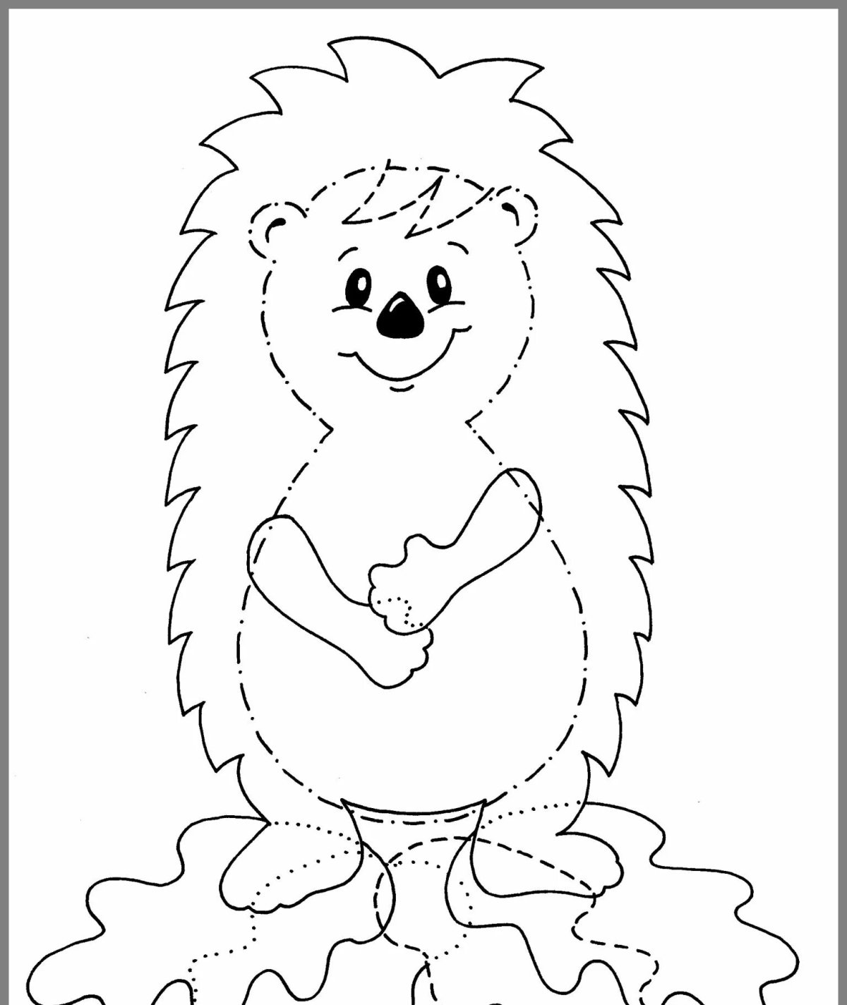 Аппликация Ежик