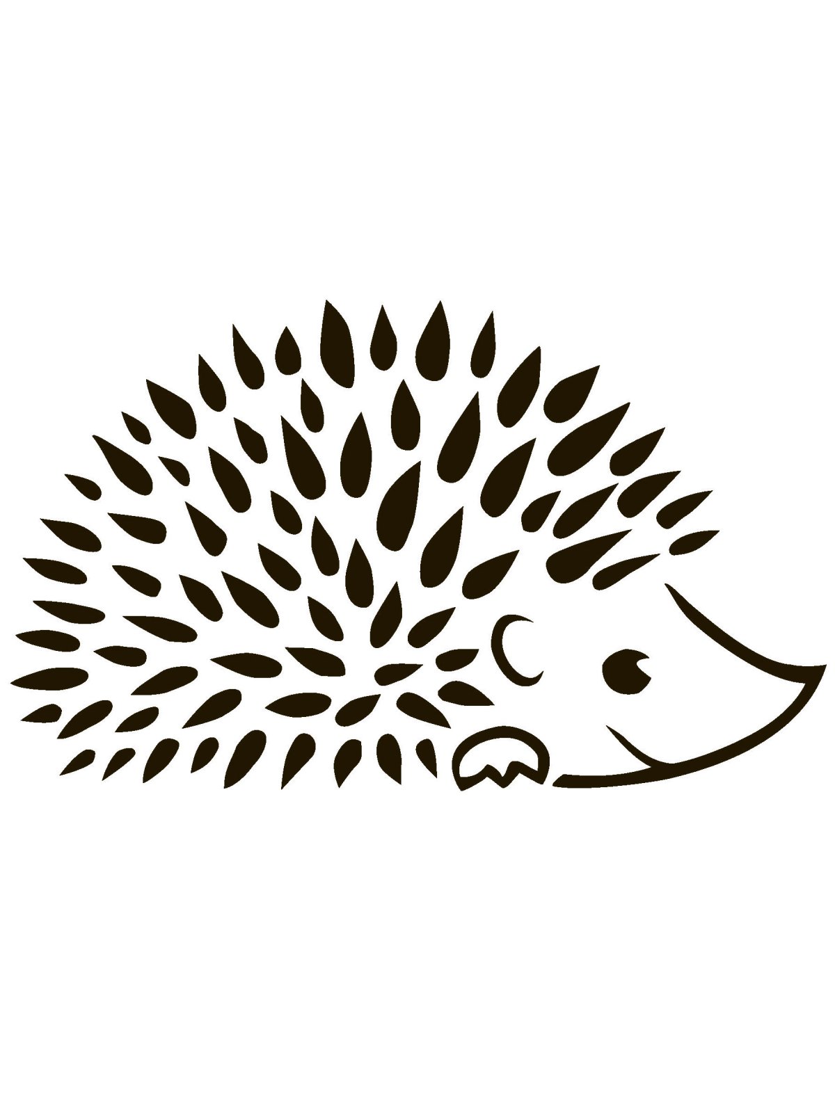 Ушастый ёж раскраска