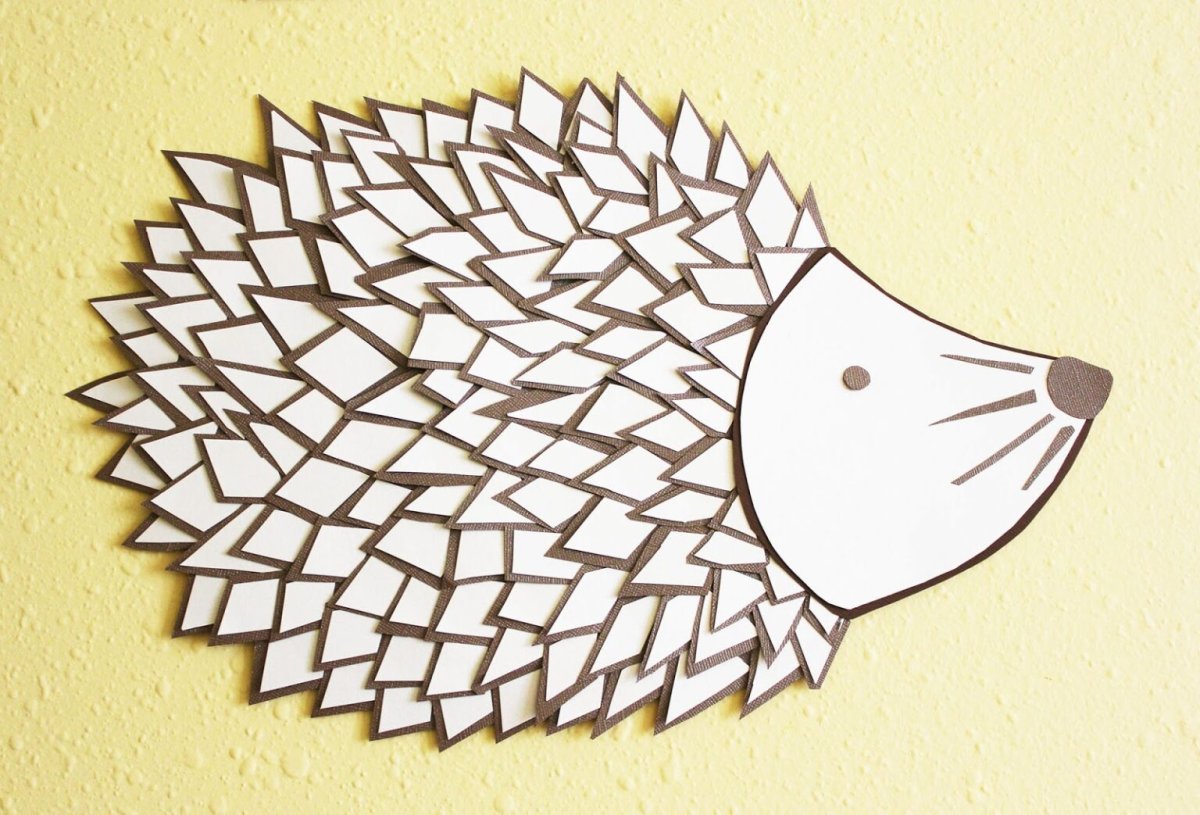 Ежик с грибочками для детей