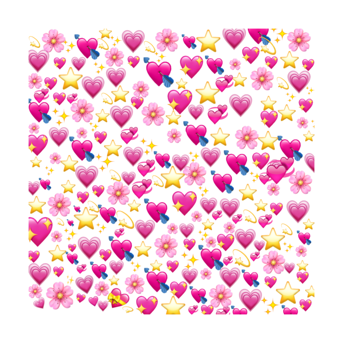 Много сердечек