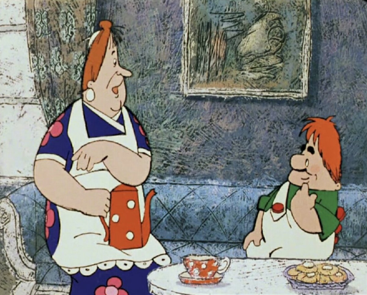 Мультик малыш и Карлсон