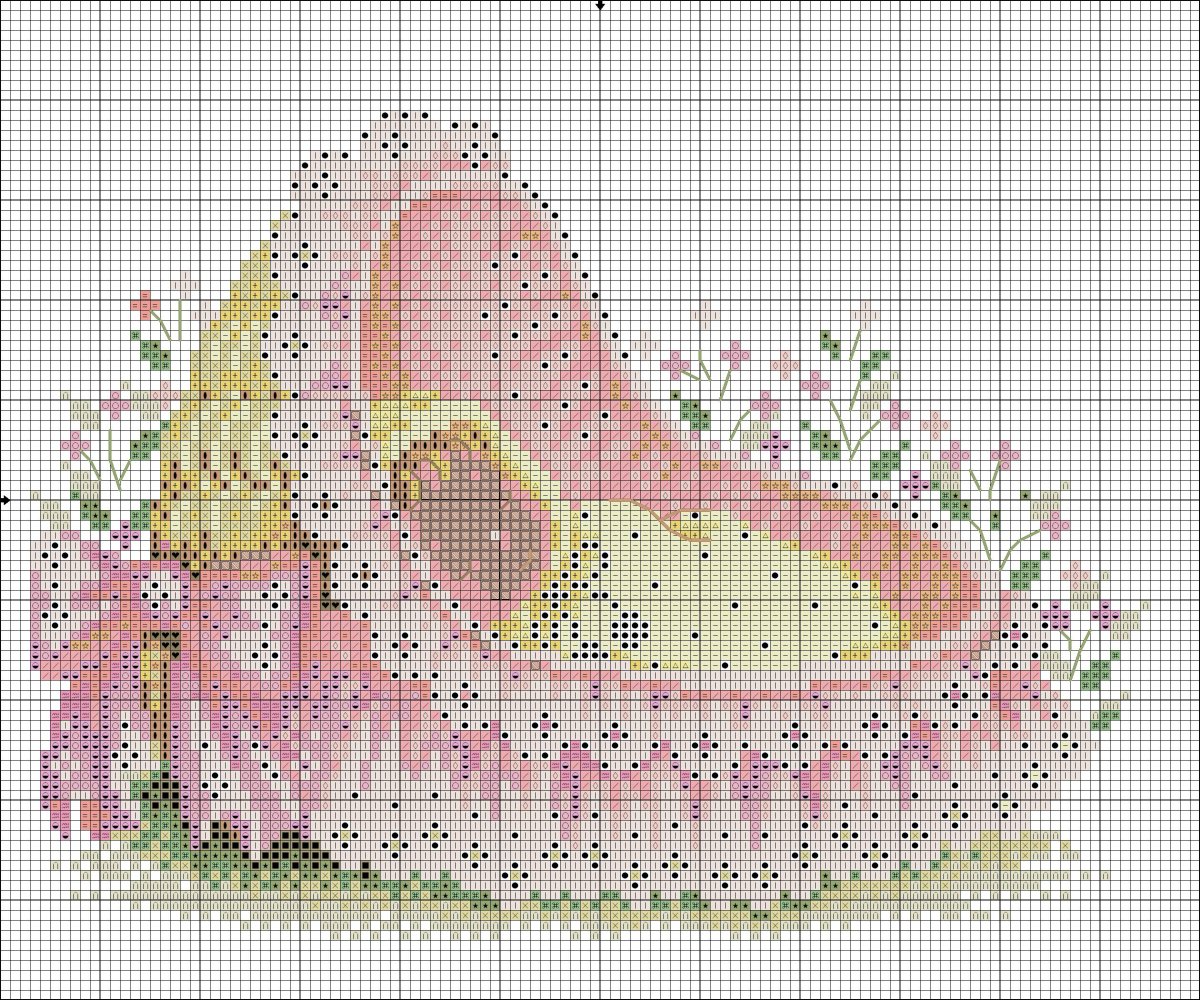 Вышивка новорожденному девочке