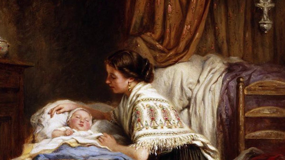 Младенец в колыбели