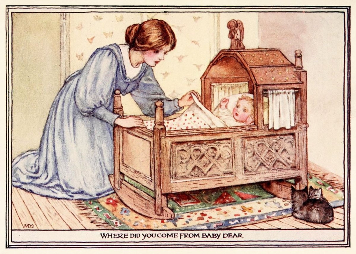 Колыбель для младенцев арт