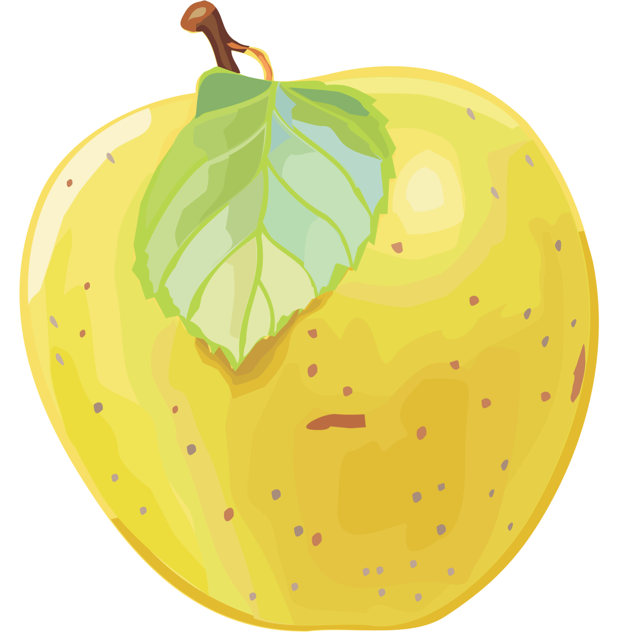 Яблоки мультяшные