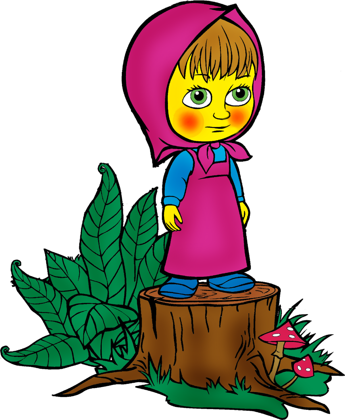 Сказочные герои Маша и медведь