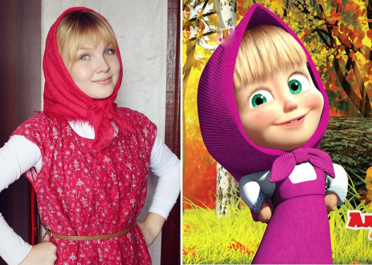 Образ Маши из мультфильма Маша и медведь