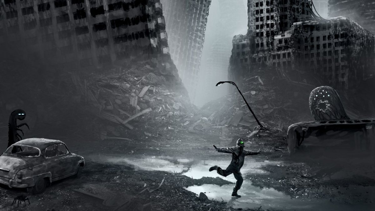 Постапокалипсис черно белое