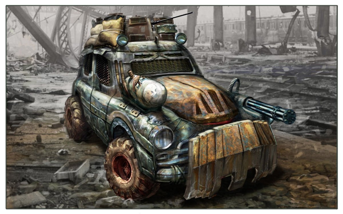 Дизельпанк машины Безумный Макс