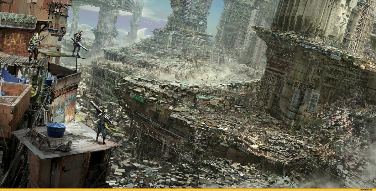 Киберпанк 2077 трущобы