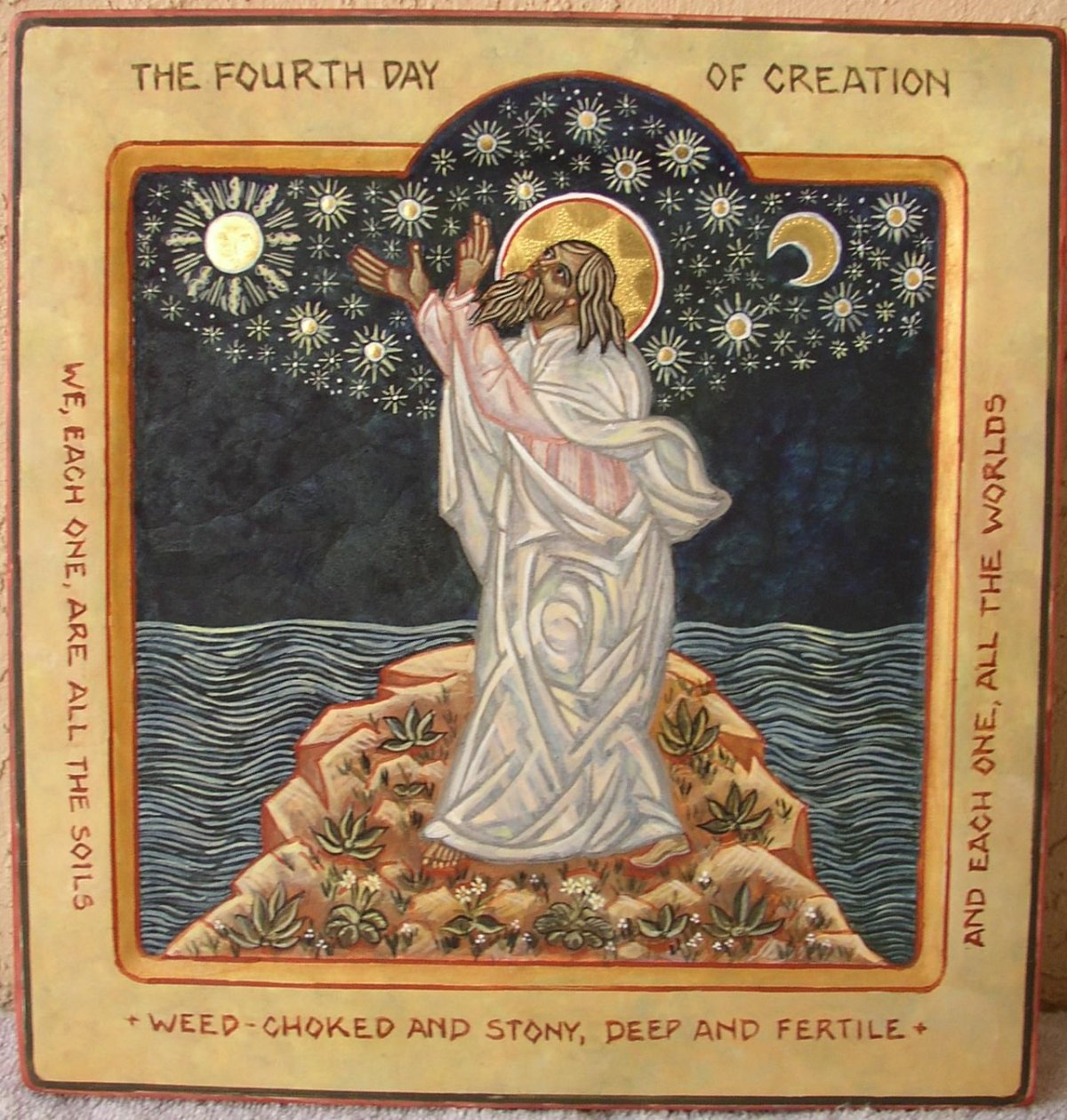 Икона Сотворение мира Шестоднев