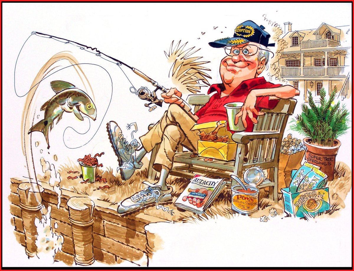 Шарж рыбалка