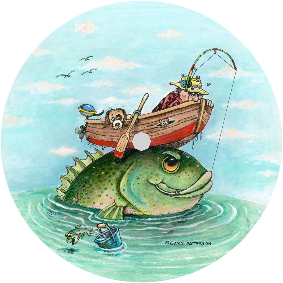 Удачная рыбалка рисунок