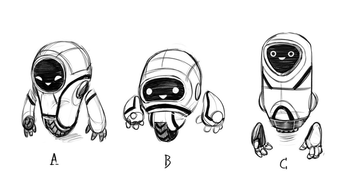 Рамка роботы черно белая