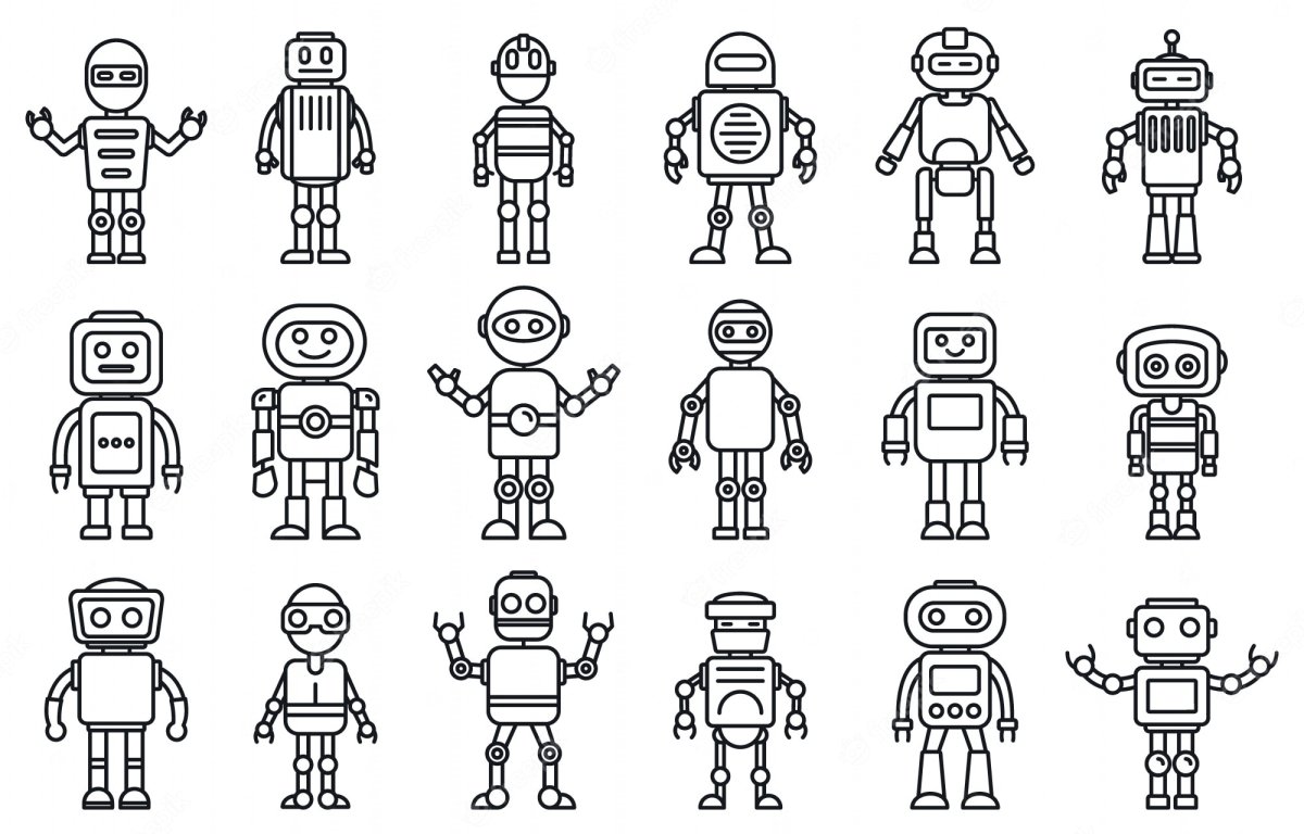 Робот рисунок для детей