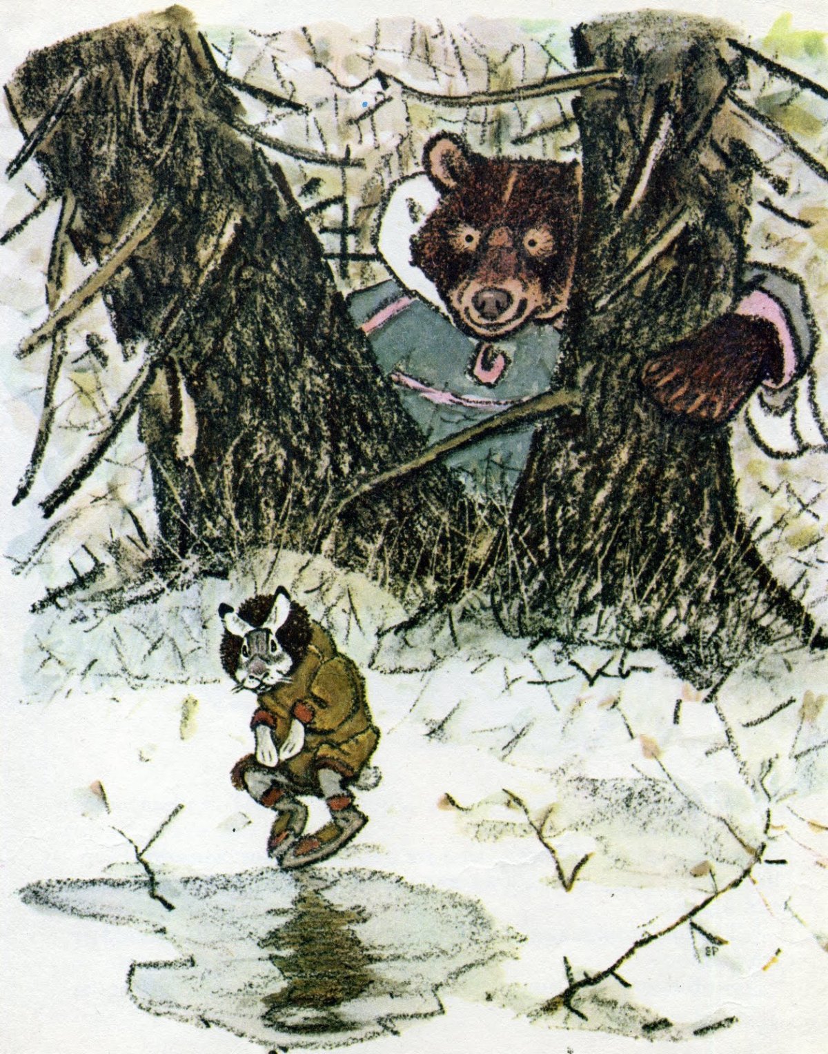 Медведь и заяц Тэваси ненецкие сказки