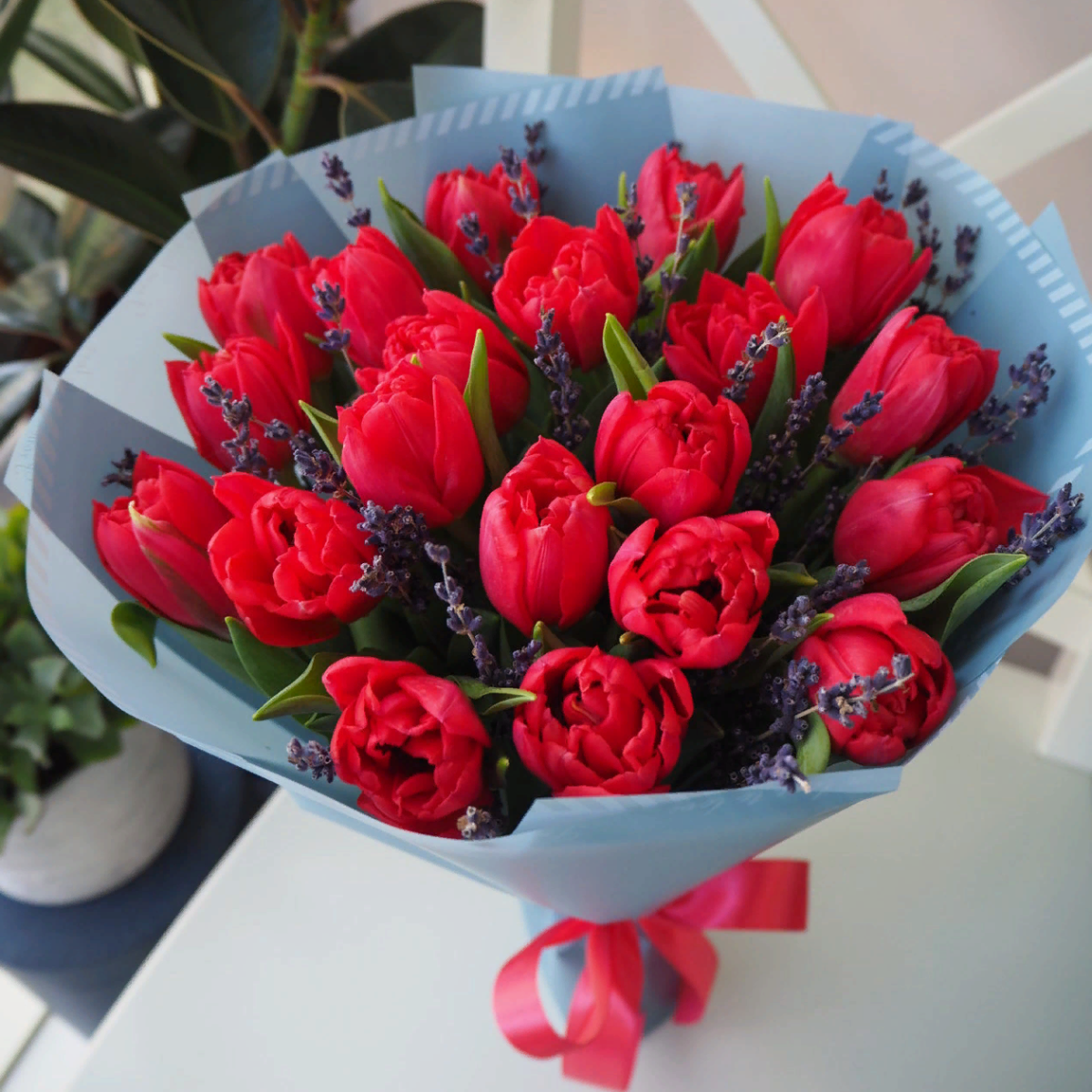 Букет из 20 тюльпанов